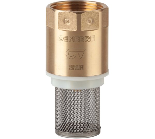 Válvula retención con filtro