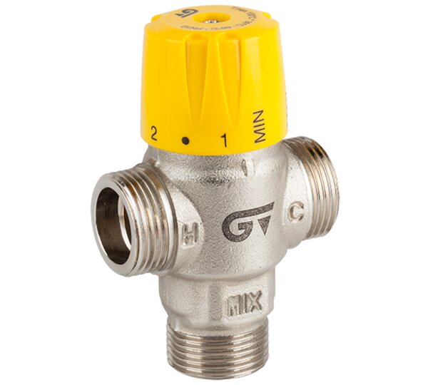 Mezclador termostático vertical para paneles solares