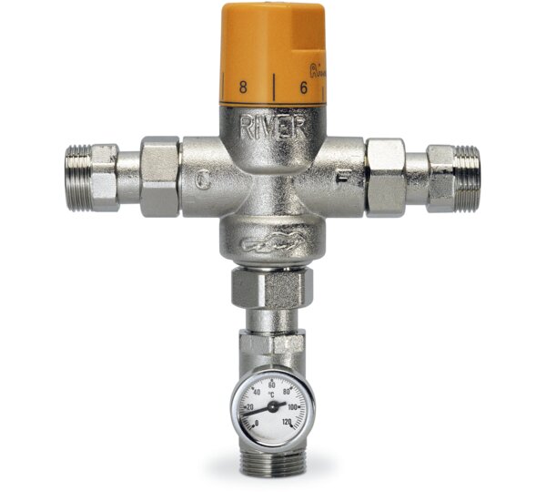 Mezclador termostático vertical con termómetro