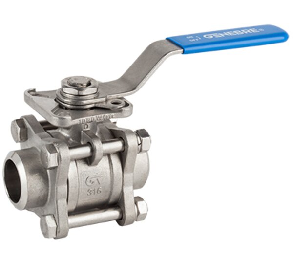 Válvula esfera paso total 3 piezas. Butt weld ANSI B 16.25