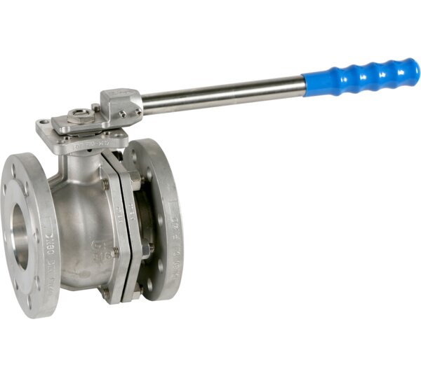 Válvula esfera paso total 2 piezas bridas DIN PN-40, Certificación “FIRE SAFE”