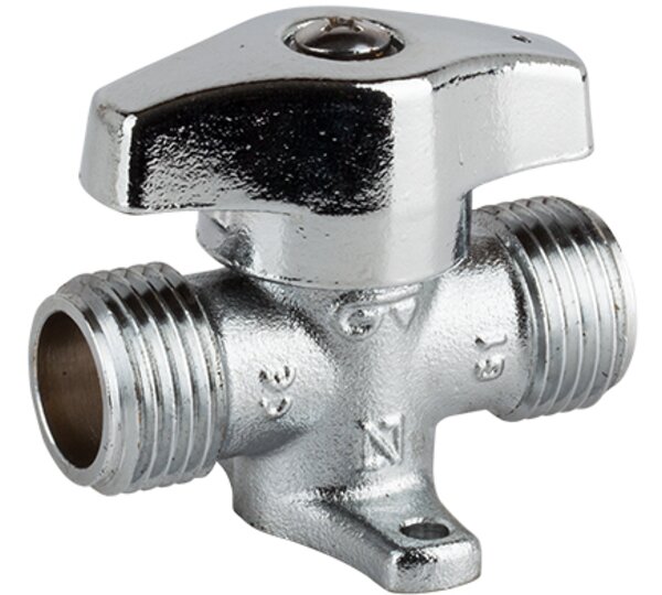 Válvula esfera recta para gas con autobloqueo, M-M