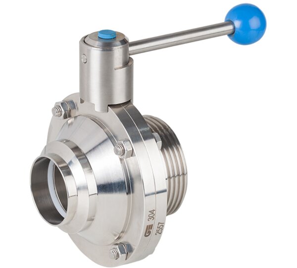 Válvula Esfera sanitaria extremo roscado/soldar