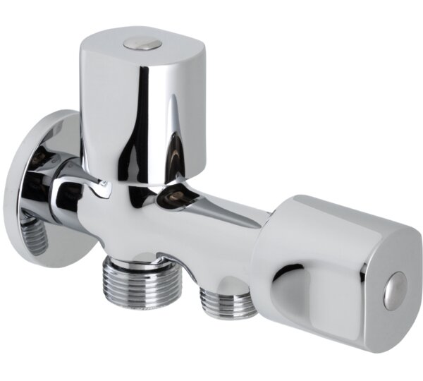 Grifo doble combinable 1/2"-3/4" y 1/2"