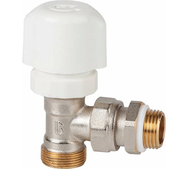 Valvula termostatizable escuadra para tubo de cobre, PEX y Multicapa con GE-System