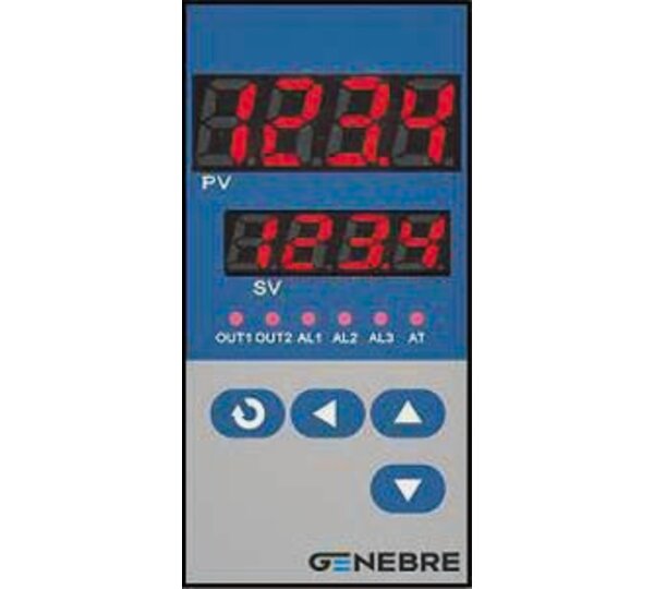 Regulador inp. programable out relé + 2 alarmas (8075)<br>Regulador inp. programable out 4-20mA + 2 alarmas (8076)