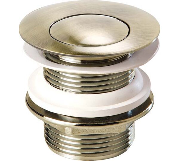 Válvula universal click para bañera Bronce