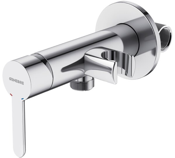 Mezclador sanitario de ducha con soporte