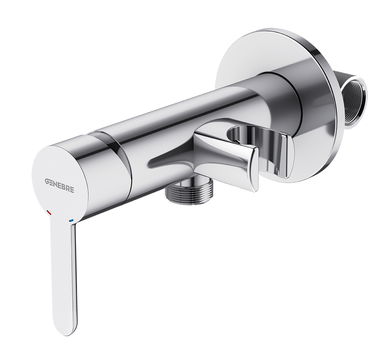 Mezclador sanitario de ducha con soporte