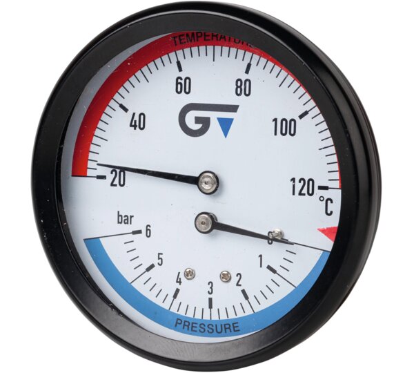 Termomanometro Ø80 Salida posterior.