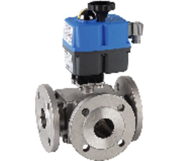 Válvula esfera 3 vías bridada "L" o “T”