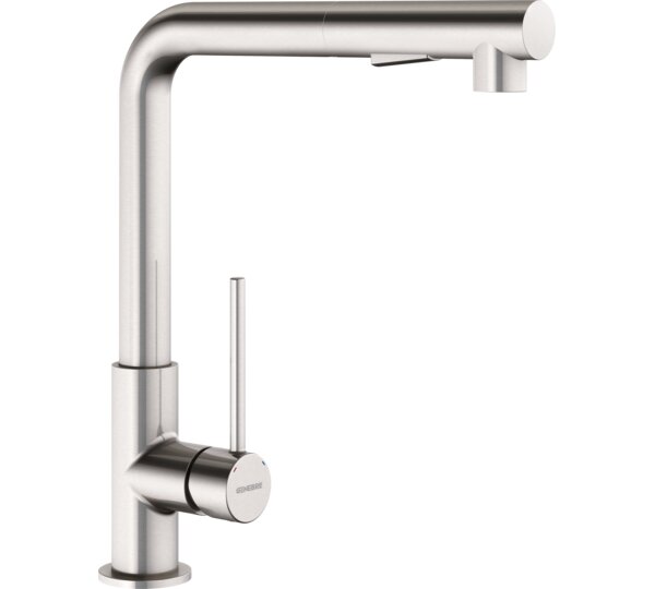 Grifo de cocina monomando Inox caño extraible TAU