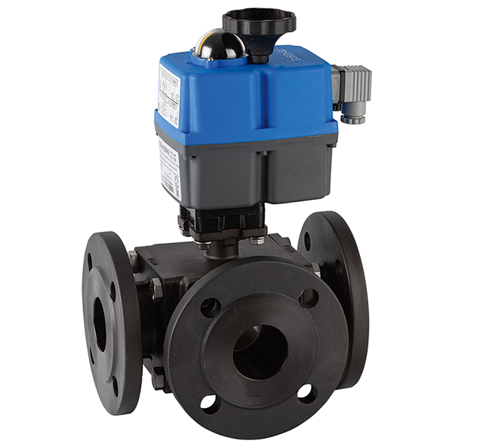 Válvula esfera 3 vías bridada "L" o "T"