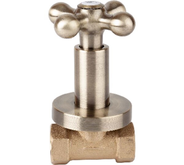 Llave de paso 1/2" Bronce