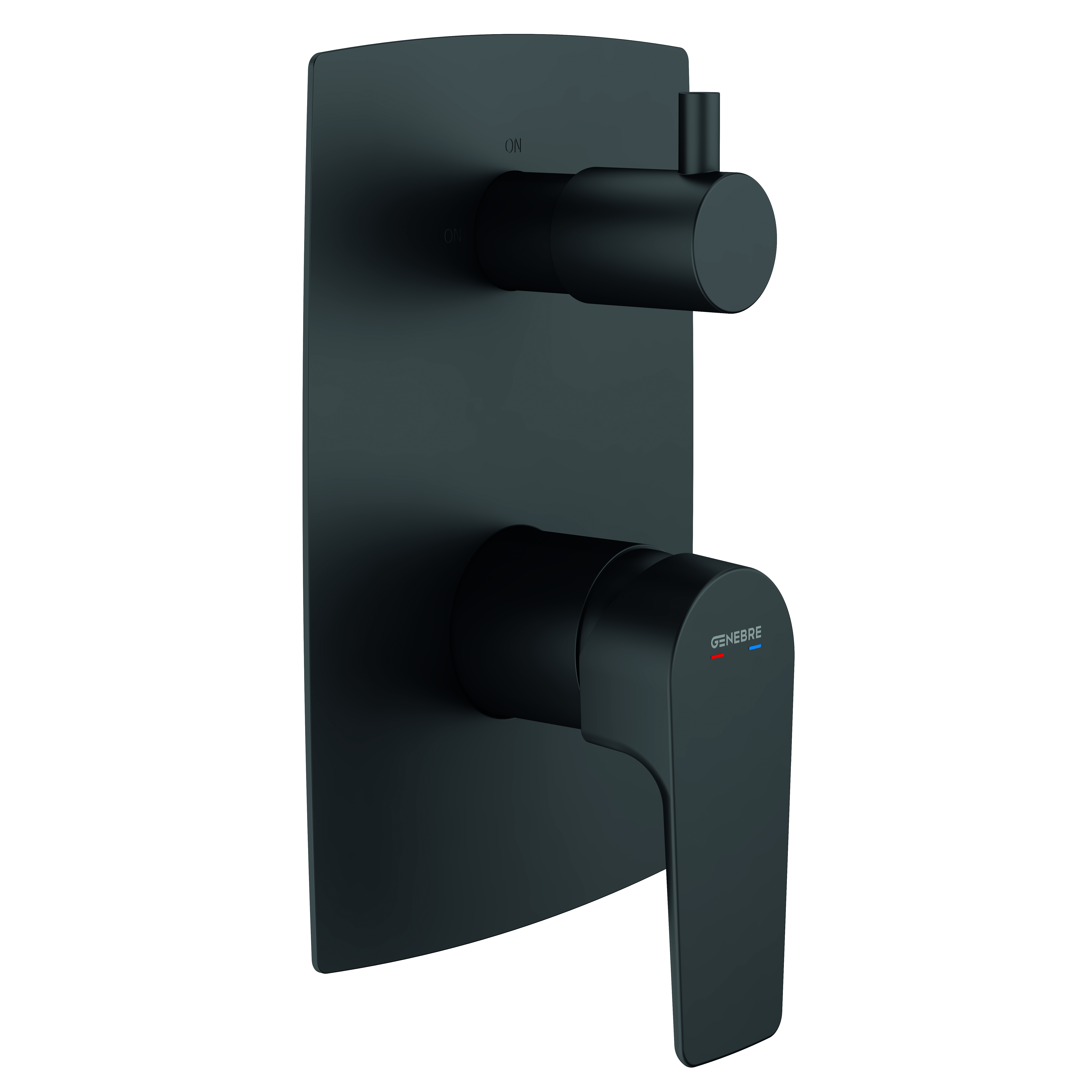 Monomando empotrado con inversor cerámico 3 vías