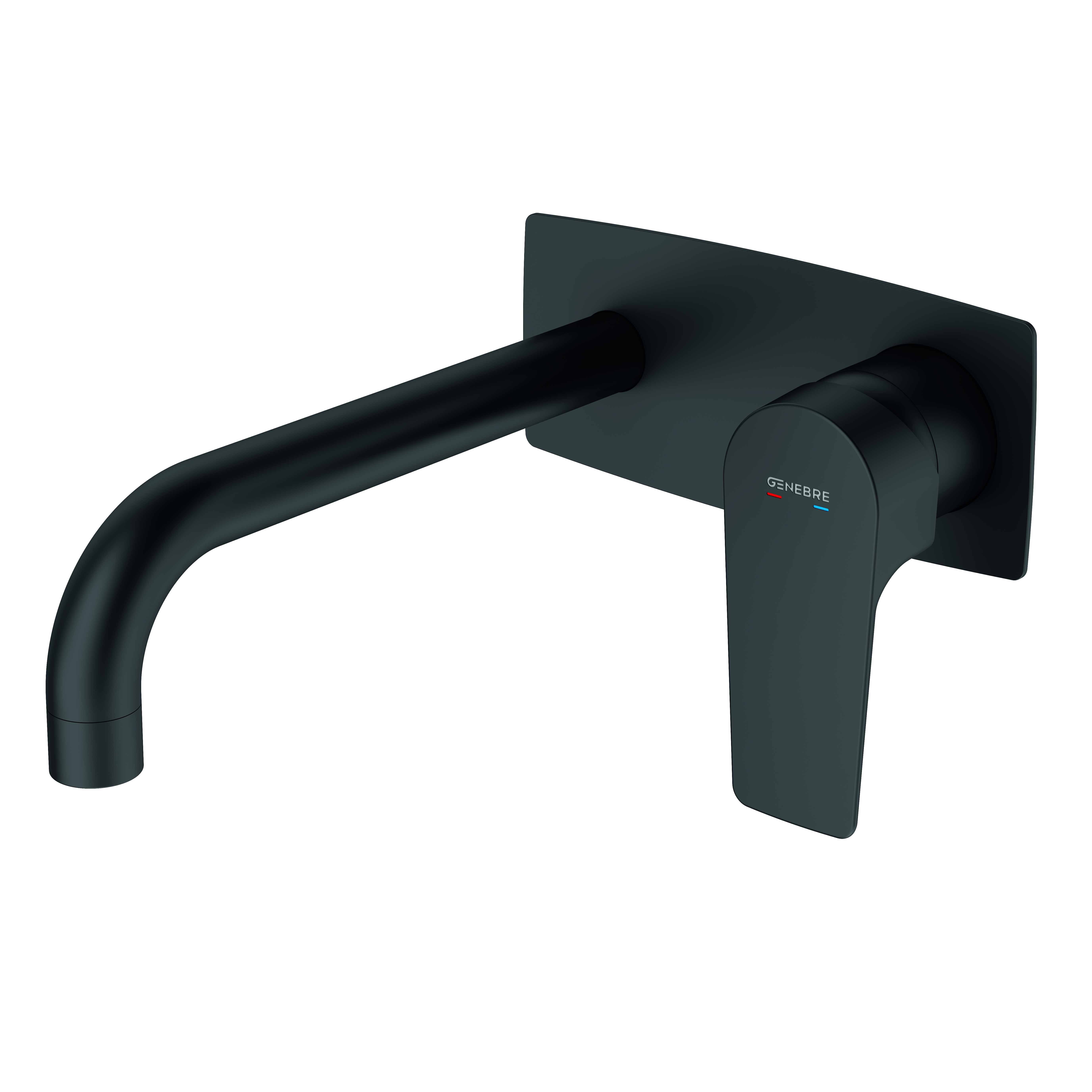 Monomando de lavabo empotrado caño 22 cm