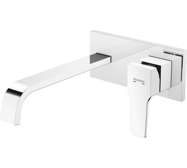 Monomando de lavabo empotrado caño 22 cm