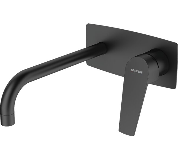 Monomando de lavabo empotrado caño 22 cm