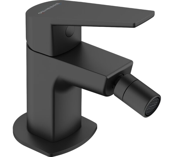 Monomando de bidé Negro Kloe