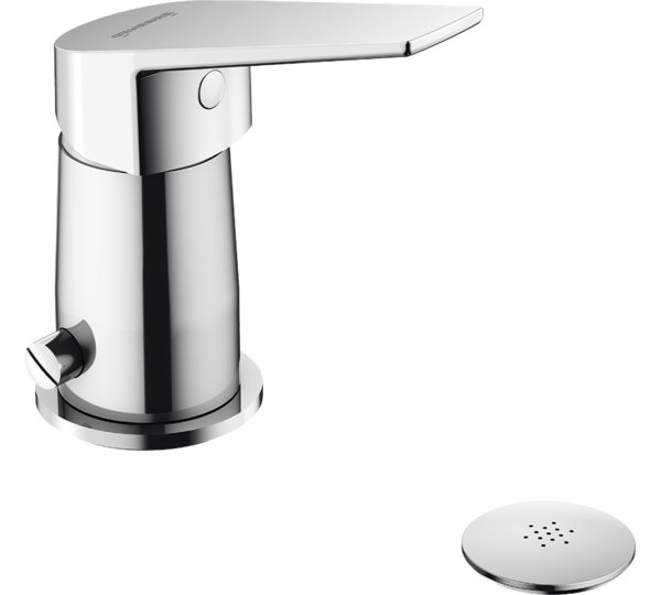 Monomando de bidé con transmisión