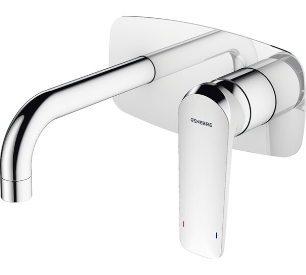 Monomando de lavabo empotrado caño 16 cm