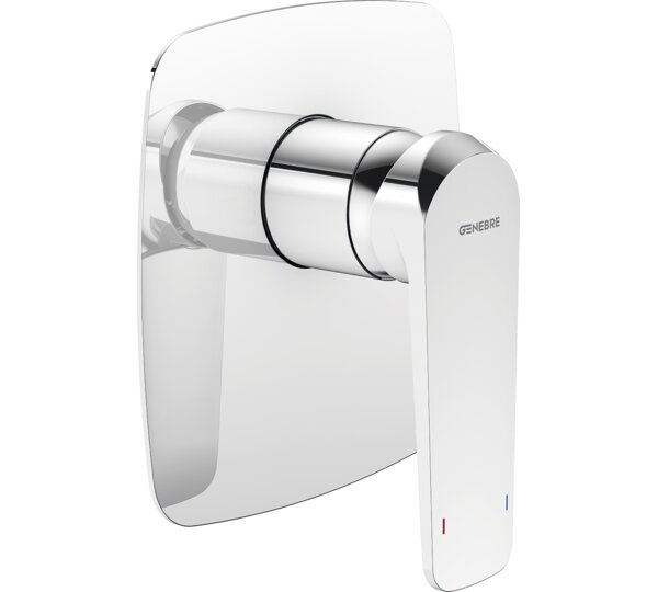 Monomando de ducha empotrado Cromado Kode