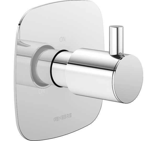 Inversor cerámico 3 vías empotrado con placa ovalada