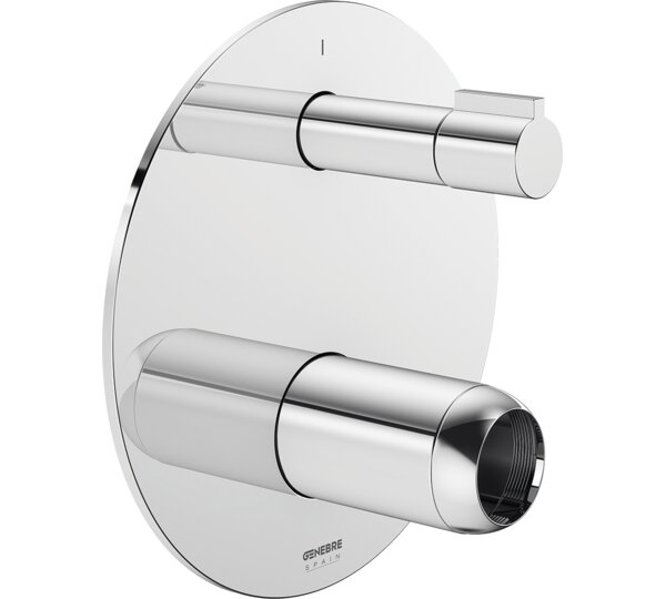 Kit Placa redonda empotrada 2 vías