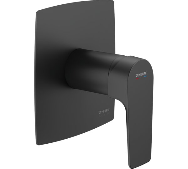 Kit Placa ducha empotrada Negro