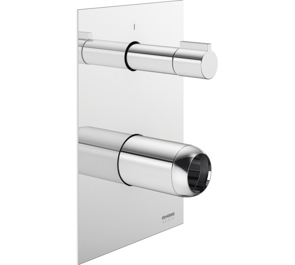 Kit Placa rectangular empotrada 2 vías