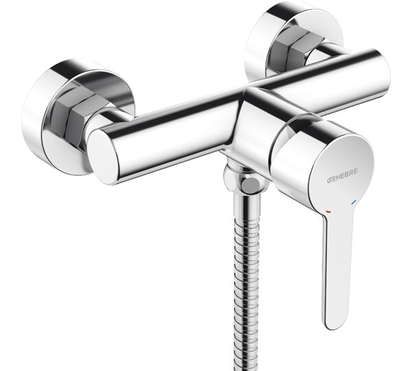 Monomando de ducha con kit Cromado Oslo