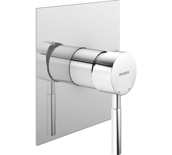 Monomando de ducha empotrado Cromado Tau