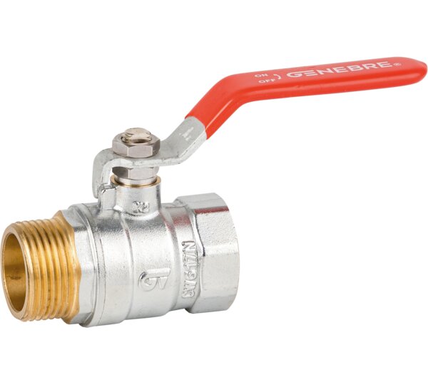 Válvula de esfera serie ligera (palanca roja)