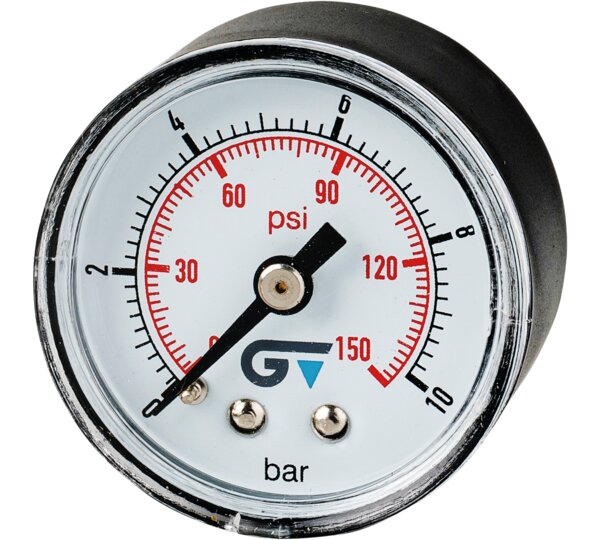 Manómetro Ø 40, salida posterior, rosca BSP