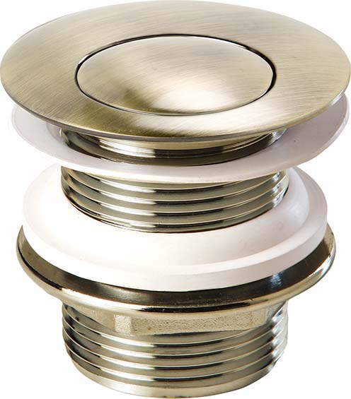 Válvula universal click para bañera Bronce