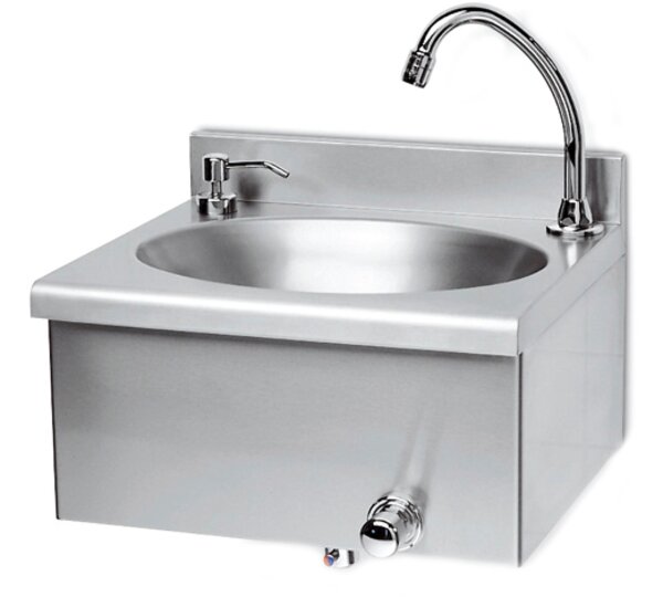 Lavamanos inox mural