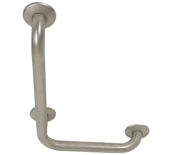 Barra fija. angulo 90º derecha para w.c., bide y lavabo