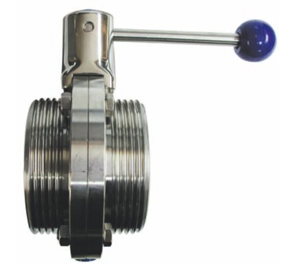 Válvula mariposa extremos roscados