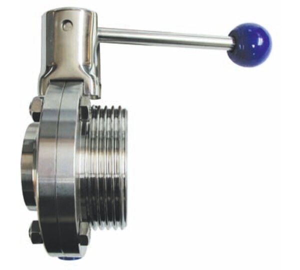 Válvula mariposa extremo roscado/soldar