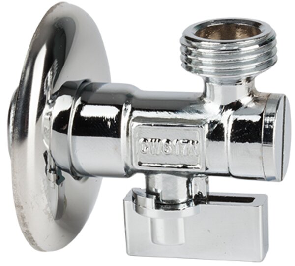 Válvula de escuadra con filtro