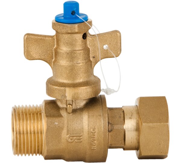 Válvula antifraude recta M-tuerca loca