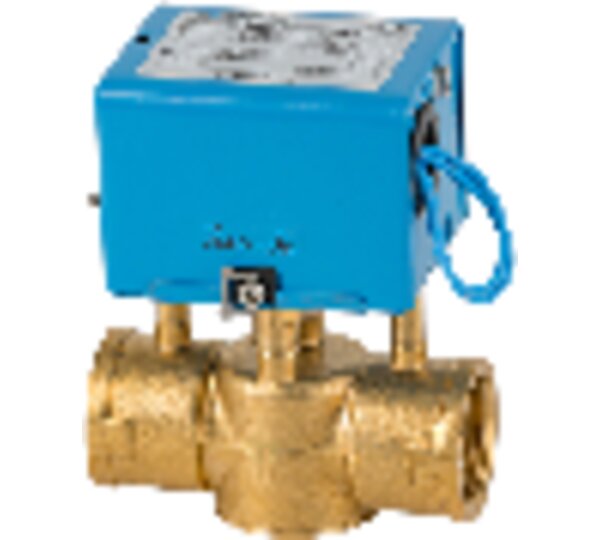 Válvula motorizada - zona 3 vías con cable de 2 hilos