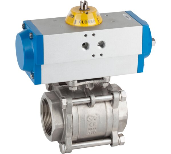 Válvula esfera 3 piezas Socket Weld ANSI B 16.11 / Actuador Gen-Air