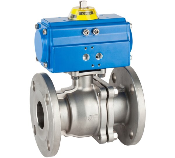 Válvula esfera 2 piezas bridada / Actuador GNP