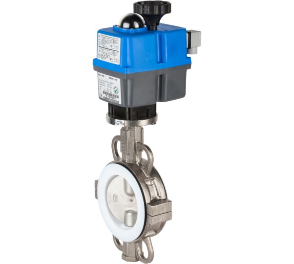 Válvula mariposa tipo wafer inoxidable