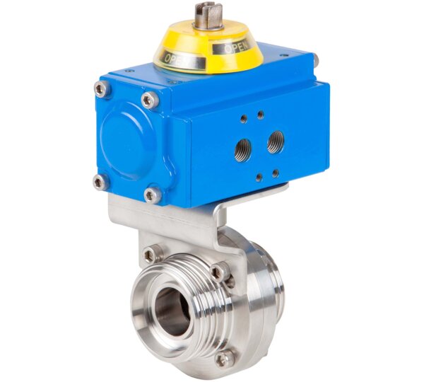 Válvula mariposa extremos roscados