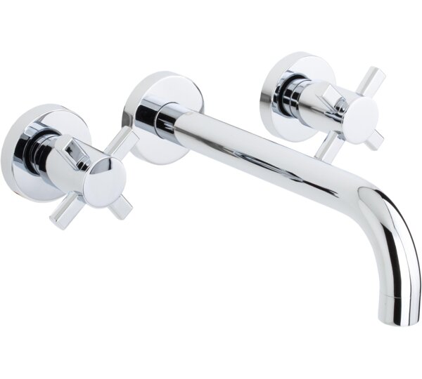 Grupo de lavabo empotrado caño 22 cm