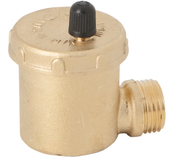 Purgador automático de aire con cierre manual y conexión lateral