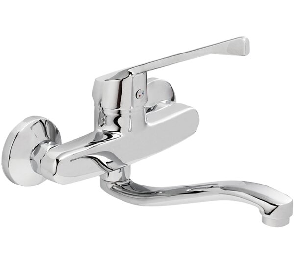 Monomando mezclador de fregadera medical