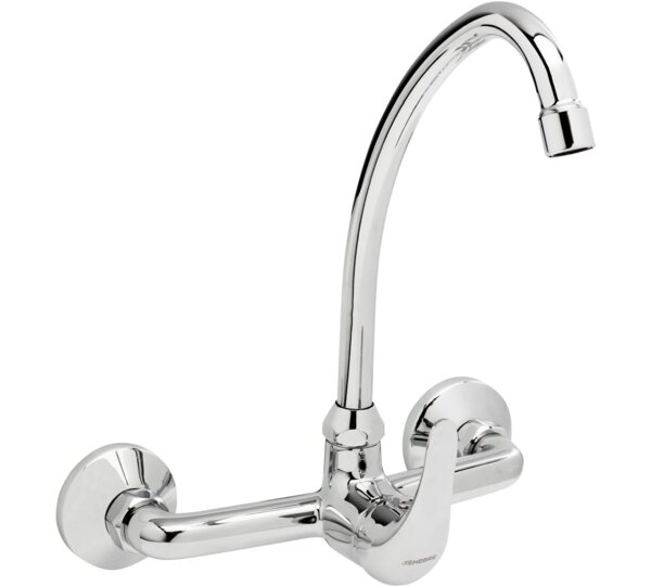 Grifo de cocina monomando mural 8" Cromado Ge2